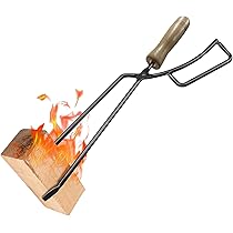 Amazon.co.jp: huanbush 火バサミ 火吹き棒 一体型 コンパクト 薪ばさ